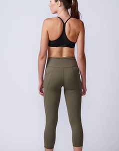 Shorts de yoga tricotés taille haute pour femmes 2026 – Couleur unie, respirants, taille élastique, Spandex, Polyester, style sportif, avec poches – Vente en gros - Product Image 5