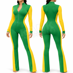 Combinaison de yoga pour femmes fabriquée au Pakistan, en tissu polyester et toile, séchage rapide, respirante, décontractée, taille haute - Product Image 6