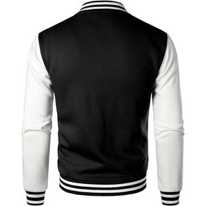 Veste universitaire pour homme, veste bomber en cuir à manches en cuir, veste de baseball personnalisée - Product Image 3