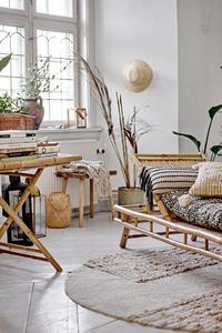 Outdoor Bamboo Sun Lounger Adjustable Bamboo <b>Lounge</b> Chair Natural Bamboo Patio Garden Daybed Eco Friendly Furniture - Product Image 4