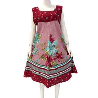 Vestido maxi de verano informal con estampado floral, manga corta, cuello redondo, corte A, holgado, 100% rayón no tejido, dobladillo regular, con bolsillos para uso diario.