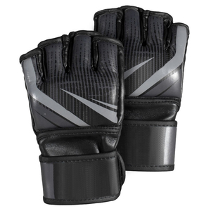 Vente directe d'usine, gants de boxe en cuir PU, gants d'entraînement noirs professionnels, gants MMA pour adultes - Product Image 4
