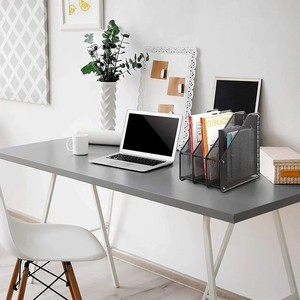 Organizador de Escritorio Industrial de Madera Sheesham con Estructura de Acero - Venta al por Mayor - Product Image 6