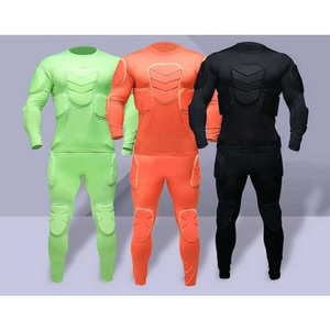 Wholesale Com Bat Padded <b>Compression</b> Shirts Pants EVA Goalie Sport Safety Wear Anti-Impact Gym Leggings Padded T-shirt Set - Product Image 2