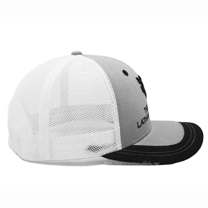 Full Customized 6 Panel Trucker <b>Hat</b> Embroidered Logo Mesh Back Curved Brim Cap for Casual Daily Wear - Product Image 4