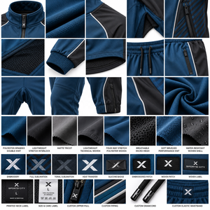 Conjuntos de Calentamiento para Artes Marciales para Hombre |   Colores Personalizables |   Material de Spandex/Poliéster |   Alta Calidad |   Logotipo Personalizado - Product Image 4