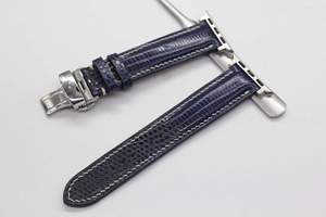 Venta al por mayor de alta calidad de cuero de lagarto genuino correas de reloj multicolor tamaños personalizados 18mm 20mm 22mm Material correas de reloj - Product Image 2