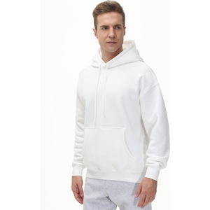 Sweat à capuche en molleton épais en coton, coupe oversize, personnalisable, vente en gros, prix abordable - Product Image 6