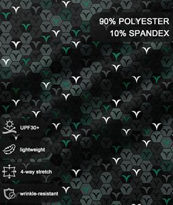 Polo pour homme à imprimé géométrique, manches courtes, séchage rapide, en polyester tissé, col décontracté, logo sur la manche gauche - Product Image 4