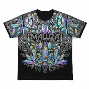 T-shirt personnalisé avec logo en strass, vente en gros, t-shirts graphiques de luxe avec cristaux, coton lourd de haute qualité, vêtements pour femmes - Product Image 1