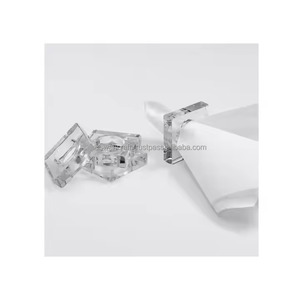 Anneaux de serviette en marbre de taille personnalisée, faits à la main, blancs, style américain de luxe, écologiques, pour les fêtes, qualité supérieure, dernier design - Product Image 6