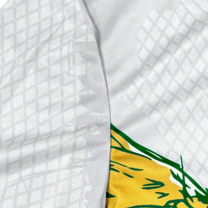 Custom Men's Soccer Jersey With Yellow Green <b>Bird</b> Print Sublimated Short Sleeve Crew Neck Moisture Wicking Polyester Apparel - Product Image 4