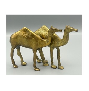 Designer Brass Camel <b>Table</b> Centerpiece Traditional Indian Decorative Accent for Luxury Living Room Setup - Product Image 5