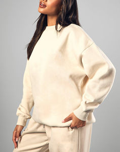 Sudadera de Mujer de Alta Calidad, 100% Algodón, Transpirable, con Logotipo Personalizado, Servicio OEM, Ropa Urbana - Product Image 4