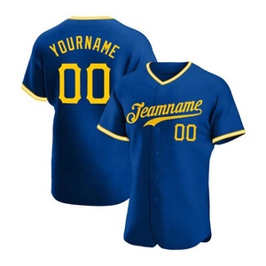 Camiseta de Béisbol Sublimada con Logotipo Personalizado, 100% Poliéster, Camiseta de Softbol Lisa, Camiseta de Béisbol con Botones - Product Image 1