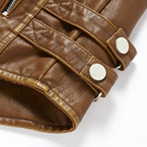 Vêtement vintage pour homme, style motard tactique, avec poche à rabat unie et col à boucle, doux, chaud et thermique, best-seller, pour clubwear - Product Image 2