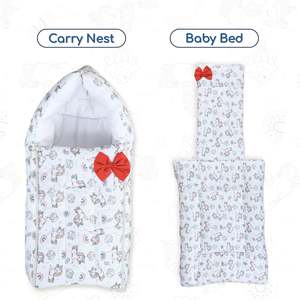 เปลนอนเด็ก Polka Tots ผ้าฝ้าย พร้อมโบว์ลายยูนิคอร์น สีขาว - Product Image 3