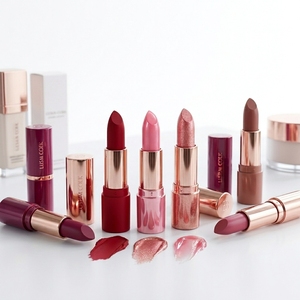 Rouge à lèvres longue tenue waterproof, incontournable, crémeux, mat, chatoyant, satiné, couleurs personnalisées, certifié Halal ISO, durée de conservation de 3 ans - Product Image 2