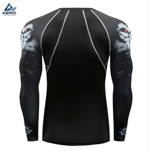 Conjunto Deportivo de Secado Rápido para Hombre, Ropa Deportiva para Correr, Traje de Entrenamiento Moldeador, Conjunto de Compresión, Camiseta de Manga Larga y Leggings - Product Image 5
