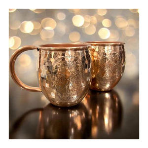 Mug à bière Moscow Mule en acier inoxydable de style classique, plaqué cuivre – Cadeaux d'affaires directement de l'usine - Product Image 4