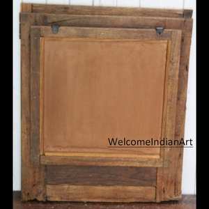 <b>Wooden</b> Window Shutter Wall Decor with Elegant <b>Mirror</b> for Home Décor - Product Image 4