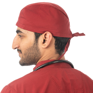 Men Surgical Scrub Cap Breathable Cotton Adjustable <b>Tie</b> <b>Back</b> Doctor Nurse Operating Room Medical Hat Custom Hospital Scrub Cap - Product Image 4