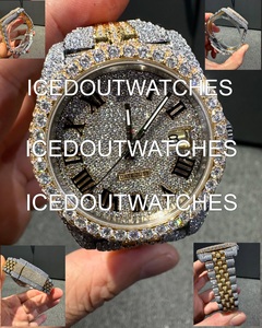 Reloj Mecánico de Lujo con Diamantes Moissanite, Estilo Hip Hop, Totalmente Cubierto de Piedras - Product Image 4