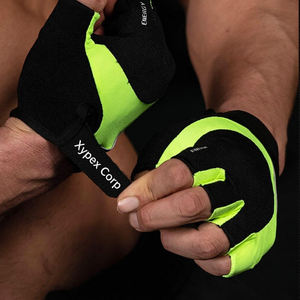 Gants de musculation en cuir synthétique microfibre avec logo personnalisé, respirants, ajustables, demi-doigts, pour la gym, le sport, le cyclisme, unisexe, robustes - Product Image 4