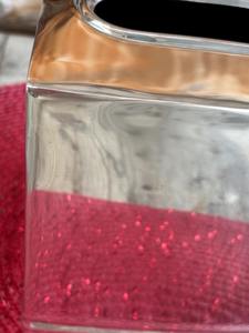 Porte-boîte à mouchoirs minimaliste en argent pour une utilisation quotidienne sur la table, le comptoir, au bureau, dans la salle de bain et dans le salon, fabriqué à la main en Inde - Product Image 5