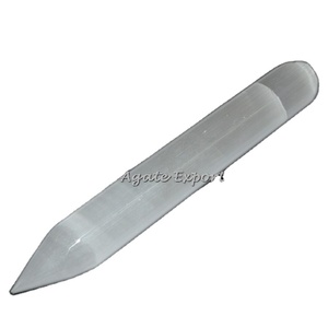 Long Point Selenite Massage Wand for sale - Product Image 1