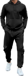 Ensemble sweat-shirt et pantalon de jogging pour homme, conçu pour les entraînements à la salle de sport, la course à pied, l'entraînement et les tenues décontractées, en tissu doux. - Product Image 4