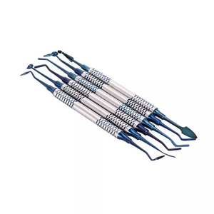 6pcs Dental Spatula <b>Kit</b> With Ergonomic Handles And Titanium Coated Heads <b>Resin</b> Filling Dental Equipment's By Grip Surgical - Product Image 1