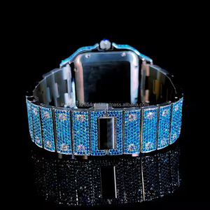 Reloj de Pulsera de Cuarzo con Diamantes Moissanite Phantom Glow para Hombre, Elegante y Moderno para Fiestas - Product Image 3