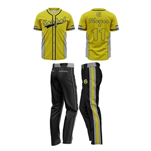 Conjunto de uniforme de ropa deportiva de béisbol/softbol Unisex de alta calidad de talla grande y transpirable para hombres conjunto de béisbol de alta calidad personalizado - Product Image 1