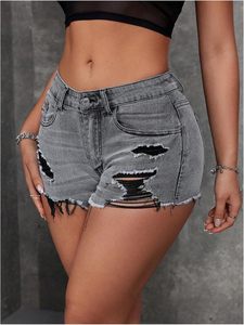 Shorts en jean pour femmes à prix abordable, taille haute, décontractés, pour l'été, vente directe d'usine, fournisseur OEM, meilleur prix à saisir - Product Image 5