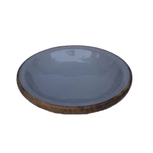 Tazón para Servir de Madera de Mango con Diseño de Esmalte Impreso, Artículo de Regalo de Madera Hecho a Mano - Product Image 4