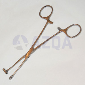 Pinzas de acero inoxidable de 6.25 pulgadas para colocación de joyería corporal y perforaciones profesionales. - Product Image 4