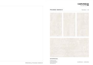 กระเบื้องพอร์ซเลนลายแกะสลักพิเศษ ขนาด 600x1200 มม. สำหรับปูพื้นและผนัง ใช้ได้ทั้งภายในและภายนอกอาคาร ทันสมัย - Product Image 2