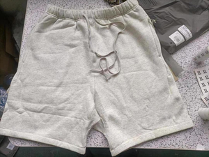 Heavyweight 380gsm Cotton Minimalist Sweat Shorts Men's Oversized High Street Boxy Fit Casual Gym <b>Athletic</b> Shorts 2026 OEM ODM - Product Image 2