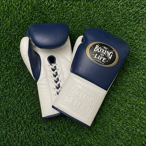 Hot Selling Handmade Laced Professional Boxing Sparring <b>Gloves</b> Genuine Cowhide Leather Custom Packaging Adult Training <b>Gloves</b> - Product Image 4
