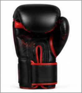 Gants de boxe noirs et rouges, gants d'entraînement Muay Thai, gants de combat en cuir PU pour la pratique du combat en salle de sport - Product Image 3