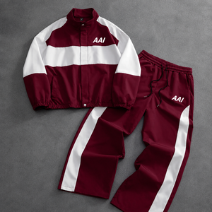 Conjunto de Trajes Deportivos Personalizados OEM, con Cremallera Completa, 100% Nailon, Impermeables, Ligeros, de Secado Rápido, Fabricante de Ropa - Product Image 1