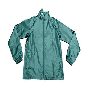 Veste décontractée coupe-vent pour homme, couleur unie, manches régulières, col montant, fermeture éclair, polyester, vêtement d'automne - Product Image 4