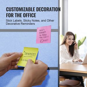 Divisorio per Ufficio a 2 Pannelli Autoportante, Parete Divisoria per Privacy e Riduzione del Rumore - Product Image 4