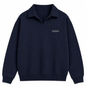 Sweat-shirt de sport personnalisé à col ras du cou et manches longues en coton 100% épais, avec logo personnalisé - Product Image 3