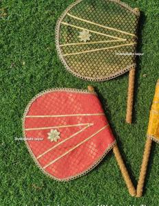 Abanico decorativo festivo multicolor para bodas, Mayun, Heena, Sangeet, sesiones de fotos, decoración de mesa y recuerdos de fiesta - Product Image 5