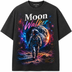 เสื้อยืดแขนยาวพิมพ์ลายนักบินอวกาศมูนวอล์คเกอร์สำหรับผู้ชาย สีตามสั่ง คอกลม ทรงปกติ สวมใส่สบาย ผ้าฝ้ายเจอร์ซีย์เทอร์รี่ 100% ระบายอากาศได้ดี - Product Image 1