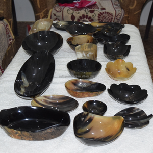 Meilleures ventes : Plat à épices jetable en bois naturel avec cuillère en bois d'ox et bol en bois de buffle pour servir des fruits et des salades lors de fêtes, en provenance d'Inde - Product Image 4