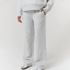 Survêtement à capuche pour femme, coupe classique, taille personnalisée, de haute qualité, motif uni, 100% coton respirant, décontracté et long - Product Image 6