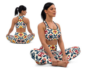 Conjunto de Yoga de 2 Piezas para Mujer, Talla Grande, Cintura Alta, Sexy, Sin Costuras, con Logotipo Personalizado, para Gimnasio y Fitness - Product Image 2